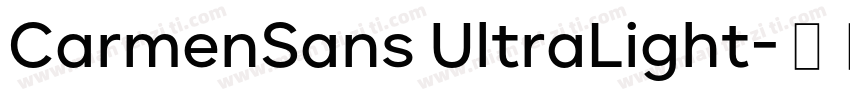 CarmenSans UltraLight字体转换